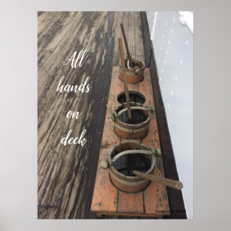 Poster Todas as mãos no convés