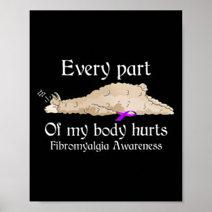 Poster Todas as partes do meu corpo machucam a consciênci
