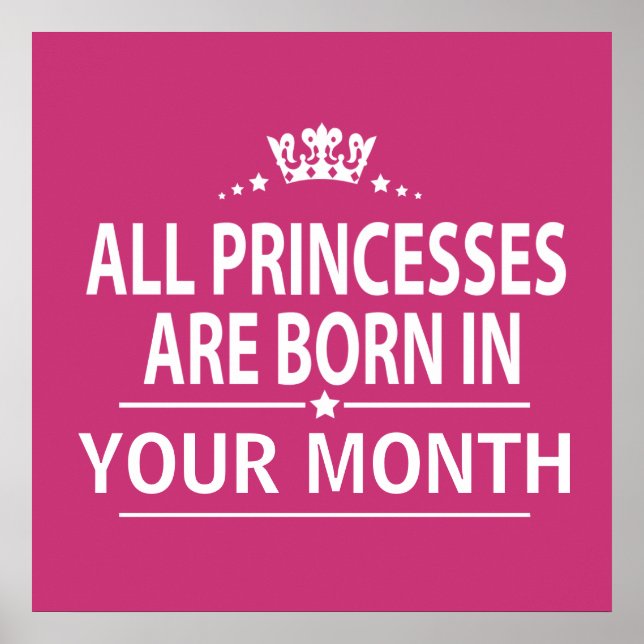 Pôster Todas as princesas nasceres (Frente)