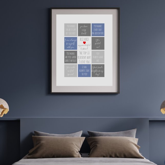 Poster todas as razões que te amo. Razões pelas quais te  (Criador carregado)