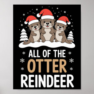 Poster Todas As Renas-Mortas Festivas De Natal Festivas V