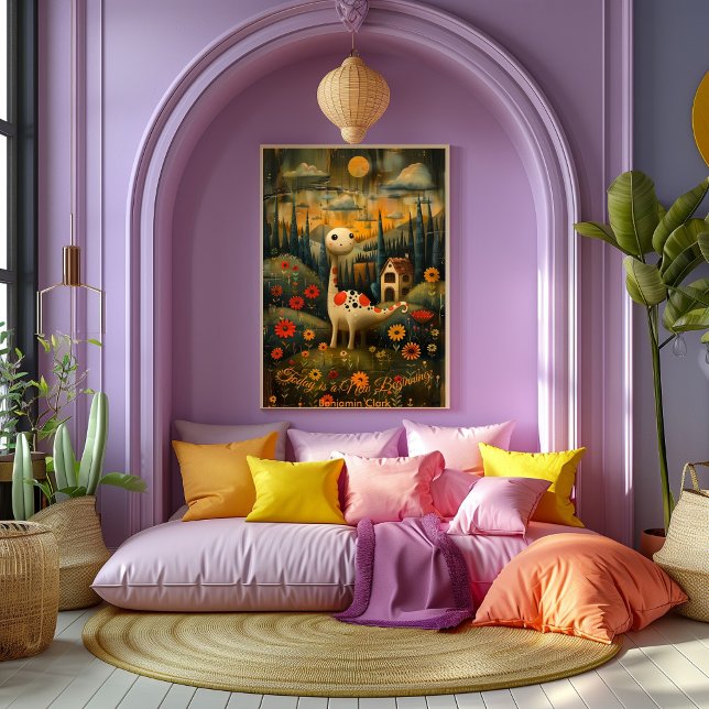 Pôster Today is a New Beginning - Póster Inspirador. (Criador carregado)