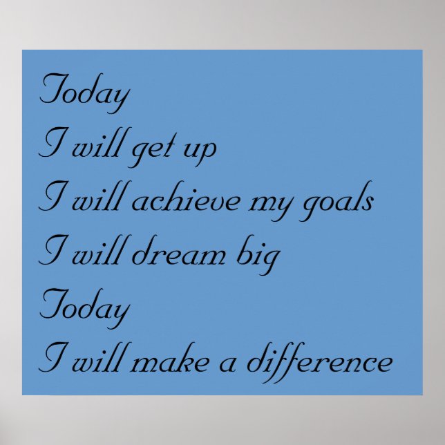 Pôster today print (Frente)