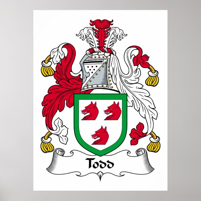 Pôster Todd Family Crest (Frente)