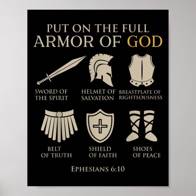 Poster Toddler Boy Armor Of God Brother Son Men Kid Chris (Frente)