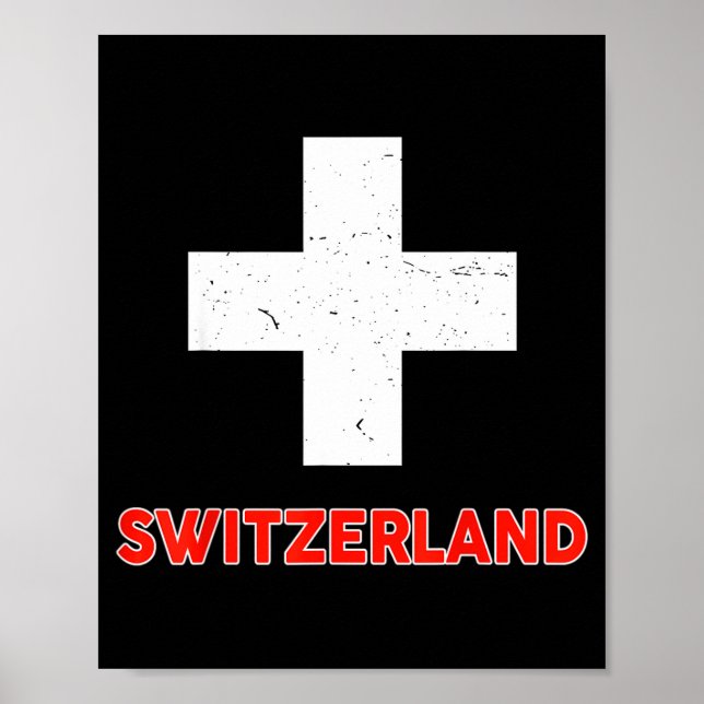 Poster Toddler Swiss-shirt Switzerland Flag Baby Kids Boy (Frente)
