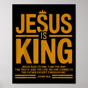 Poster Todler Boy Jesus é o rei Camo Christian God Son S