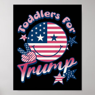 Poster Todlers Para Trump Pequenos Patriotas