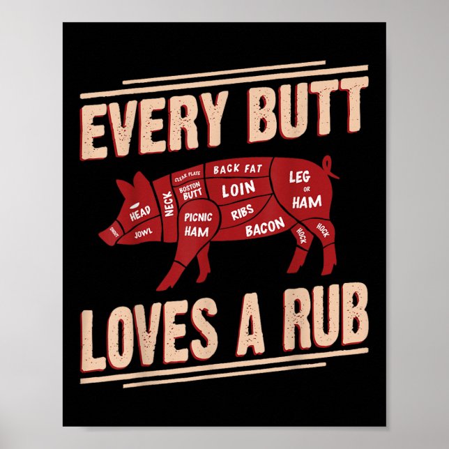 Poster Todo Bumbum Adora Churrasco De Rub Griling Com Pai (Frente)