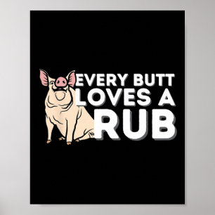 Poster Todo Bumbum Adora Um Bom Churrasco Engraçado.