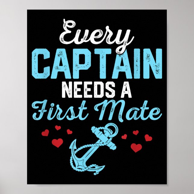 Poster Todo Capitão Precisa de um Primeiro Imediato  (Frente)
