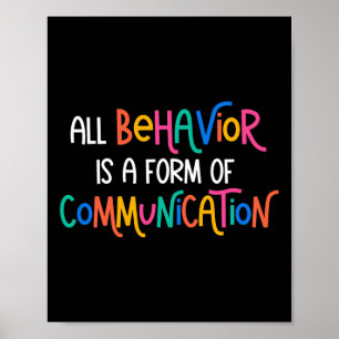 Poster Todo Comportamento É Uma Forma De Autismo Comunica
