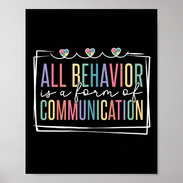Poster Todo Comportamento É Uma Forma De Comunicação (Frente)