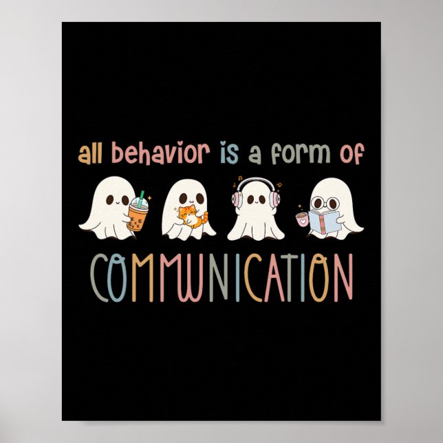 Poster Todo Comportamento É Uma Forma De Comunicação Aba  (Frente)