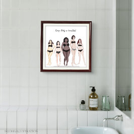 Poster Todo corpo é bonito.