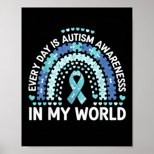 Poster Todo Dia É Consciência Autista No Meu Mundo