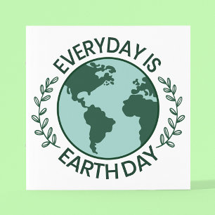 Pôster Todo Dia é Dia da Terra - Amante da Terra Verde Vi