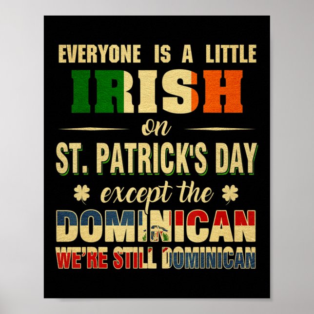 Poster Todo Mundo É Um Pequeno Dia de São Patrício Irland (Frente)