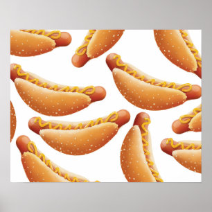 Pôster Todo o Hot Dog Americano.