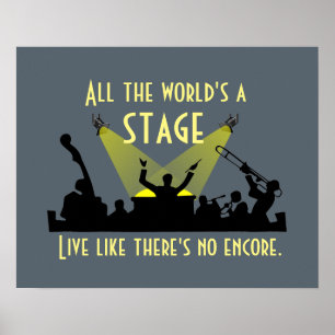 Pôster Todo o mundo é um Palco