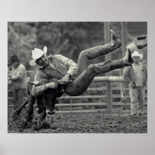 Poster Todo o rodeio indiano no vale de Tygh, Oregon.