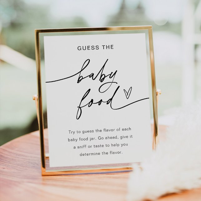 Poster TODOS Adivinhem o Sinal do Jogo da Comida do Bebê (Criador carregado)