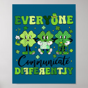Poster Todos comunicam de forma diferente terapia da fala