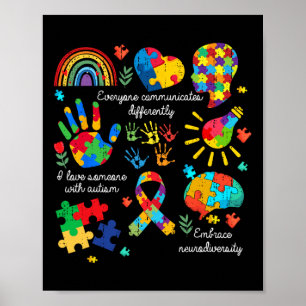 Poster Todos Comunicam Diferentemente Neurodive Autismo
