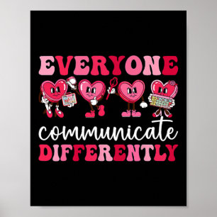 Poster Todos Comunicam Diferentes Autismo Cardíaco Val