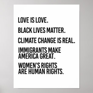 Pôster Todos merece direitos humanos e alterações