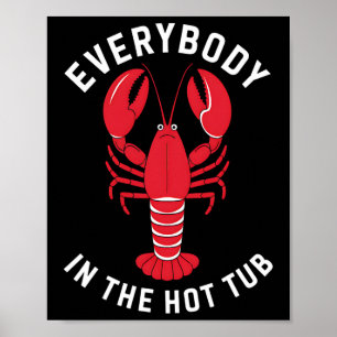 Poster Todos Na Tubo Quente Engraçados Nervosam Mardi
