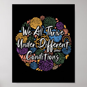 Poster Todos nós prosperamos sob diferentes condições div