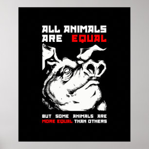 Poster Todos os animais são iguais 1