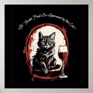 Poster Todos os convidados devem ser aprovados pela arte