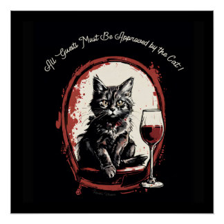 Pôster Todos os convidados devem ser aprovados pela arte