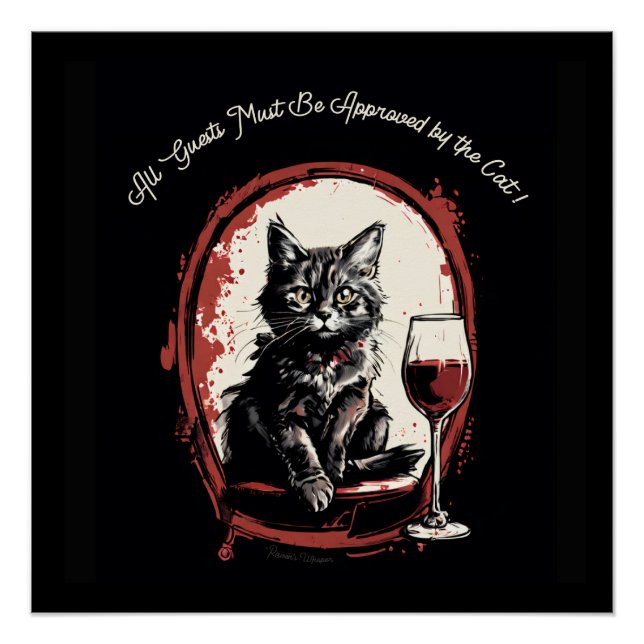 Pôster Todos os convidados devem ser aprovados pela arte  (Frente)