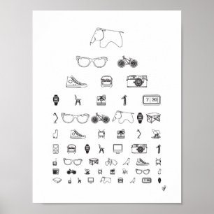 Pôster Todos os dias - branco