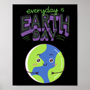 Poster Todos Os Dias É O Dia 2 Da Terra