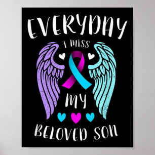 Poster Todos os Dias Eu Sinto Saudade do Meu Filho Amado