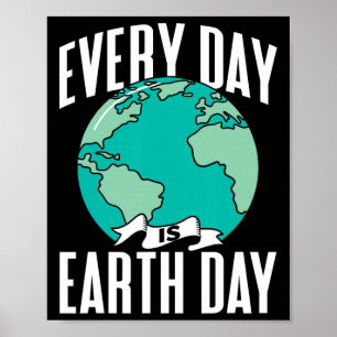 Poster Todos Os Dias O Ambiente Do Dia Da Terra Natureza