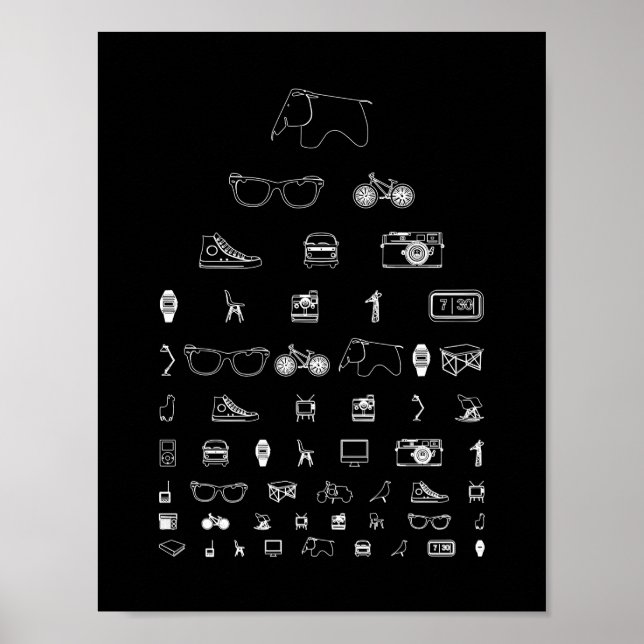 Poster Todos os dias - preto (Frente)