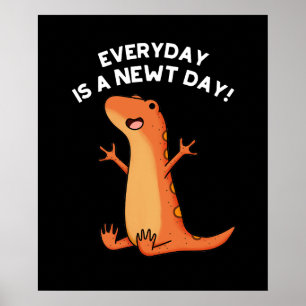 Poster Todos os dias Salamander Pun Dark BG