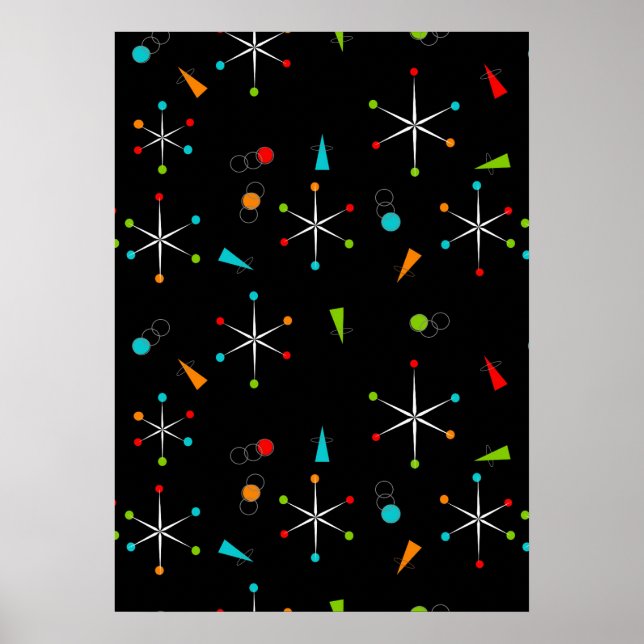 Poster Todos os Estrelas Modernos do Século médio (Frente)