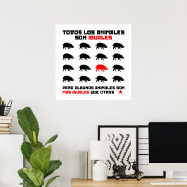 Poster Todos os los animales filho iguales 2