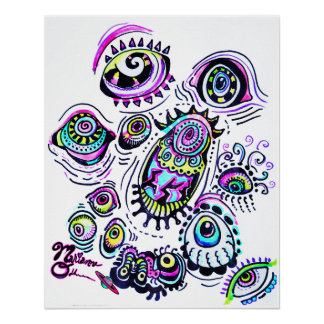 Pôster Todos Os Olhos Em Você, Poster De Arte Colorido M1