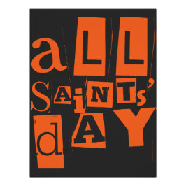 Pôster Todos os Santos católicos do dia dos Santos