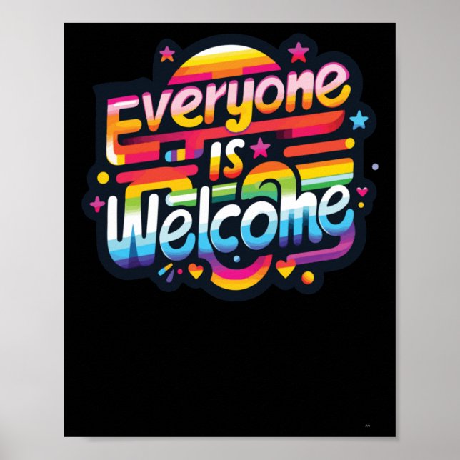 Poster Todos são bem-vindos, Sticker1 (Frente)