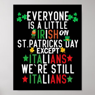Poster Todos São Um Pouco Irlandeses No Dia De São Patríc
