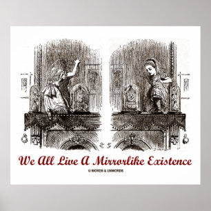 Poster Todos Vivemos Uma Existência Mirrorsemelhante (Mar