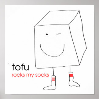 Poster Tofu Rocks My Meias
